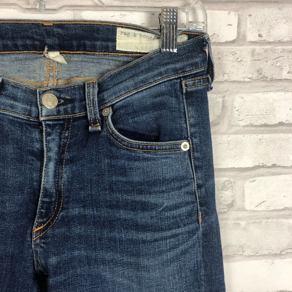 Rag & Bone Revolve Capri Dark Wash Skinny Jeans 27 - Picture 3 of 7